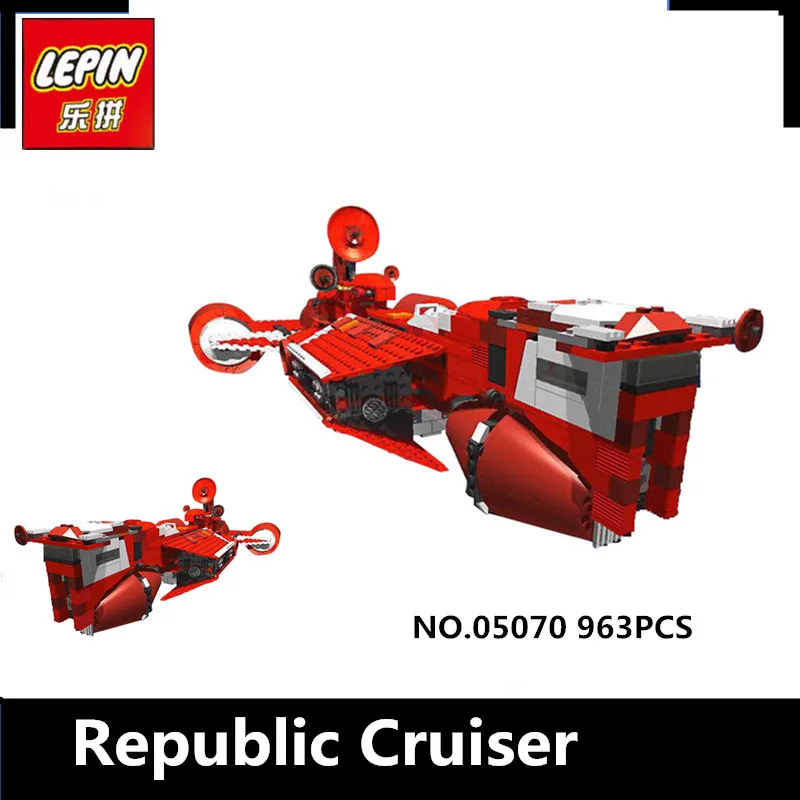 

IN STOCK Lepin 05070 963Pcs Series The Republic Cruiser Set Children Educational Building Blocks Bricks Toys Model 7665