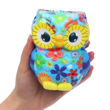 Jumbo мягкий антистресс сквиши анималистический Сова Сжимаемый крем ароматизированный медленно поднимающийся для детей для снятия стресса у взрослых игрушки