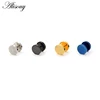 Alisouy-boucles d'oreilles gothique pour hommes, 2 pièces, bijoux en acier inoxydable, à la mode ► Photo 3/6