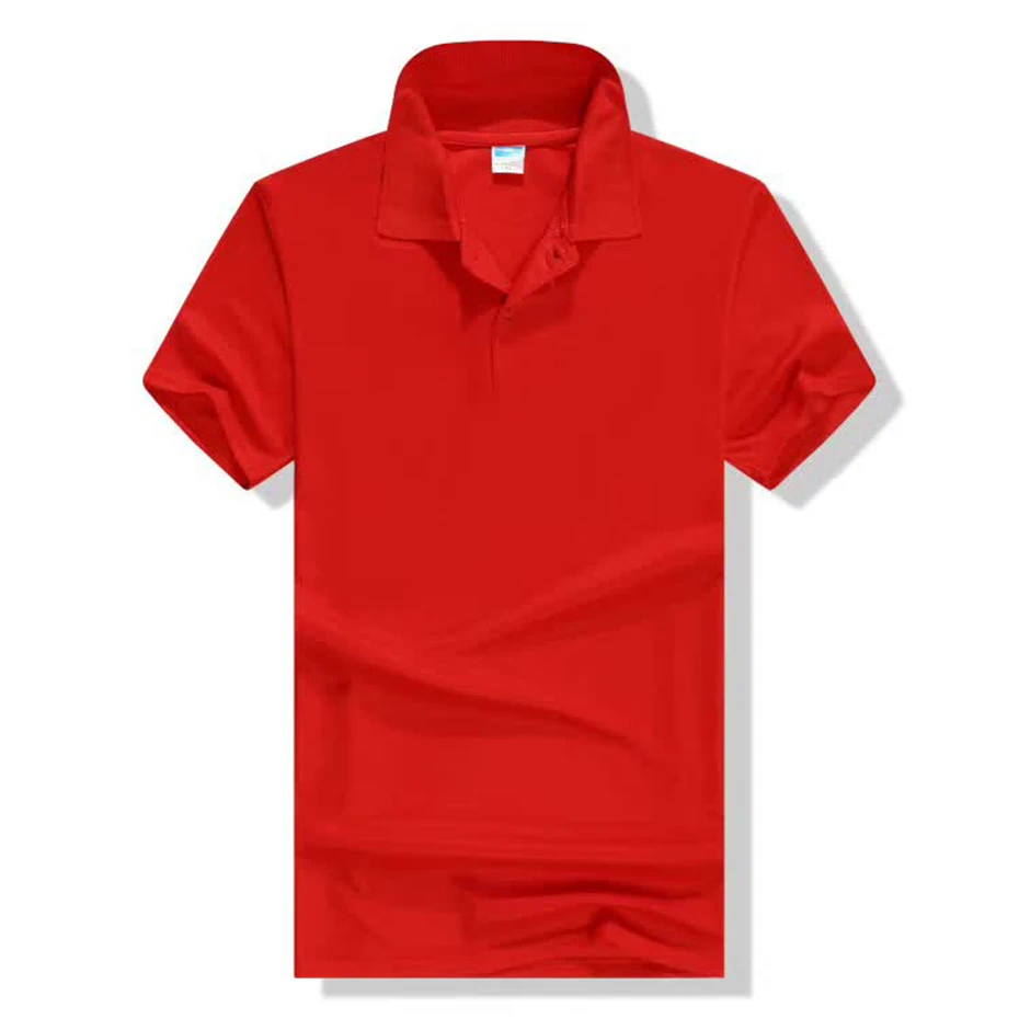 Zogaa Для мужчин рубашки поло короткий рукав Летняя однотонная Цвет рубашки поло для Для мужчин хлопок Повседневное Slim Fit модный бренд мужской топы поло - Цвет: Красный