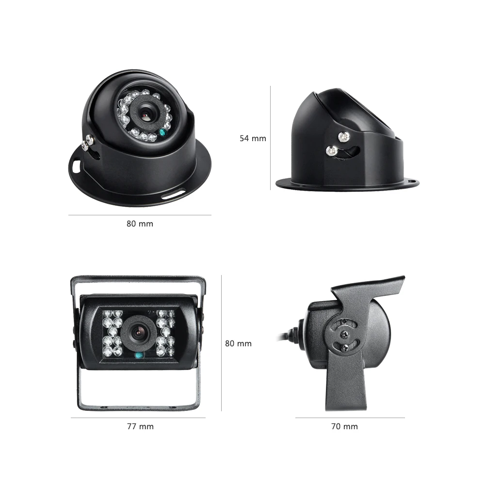  GPS móvil DVR Kit 4CH HDD 1080 P seguridad coche DVR grabadora G-sensor Loop Video con 4 piezas AHD