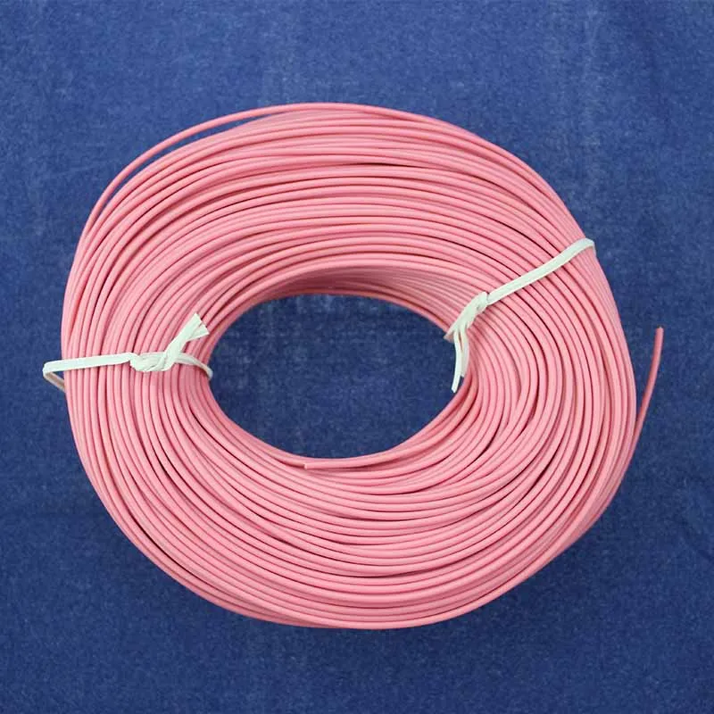 Оптом 1pin 5 метров супер гибкий 22AWG ПВХ изолированный латунный провод электрический кабель, светодиодный кабель, DIY 13 цветов на выбор - Цвет: Розовый