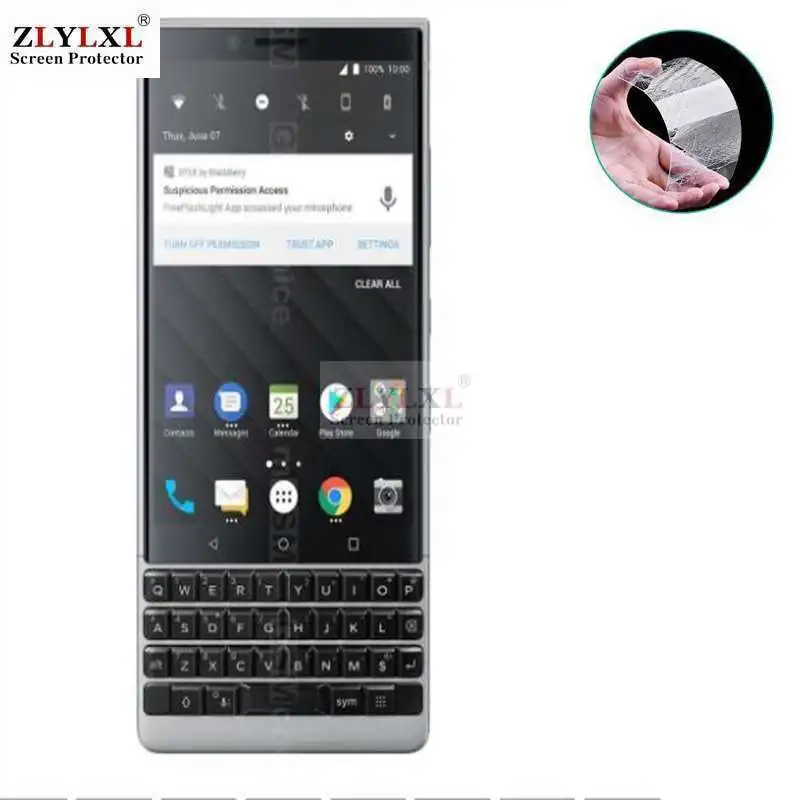 

2 pcs alot screen protector Tempered Glass for BlackBerry KEY2