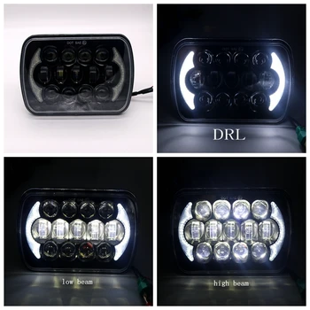 

5X7 7X6 Led Headlight 7inch Led Work Lights for Van Dual Beam Crystal Clear Sealed LED Headlights DRL For Jeep YJ Cherokee XJ