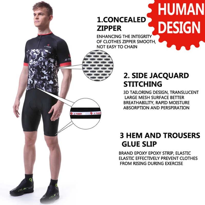 X Tiger Pro комплект для велоспорта MTB велосипедные майки одежда гоночного велосипеда