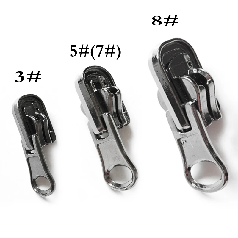 

3#,5#,8#10pcs/lot double-sided rotating guide, zipper head, ,Double-sided clothes zipper, ,metal Nylon resin zipper, accessories