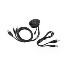Office Computer Desk Round Hole USB3.0+USB DC Splitter USB Gadgets Converter Laptop/PC/Mac Expansion Interface 4 Port Plug play
