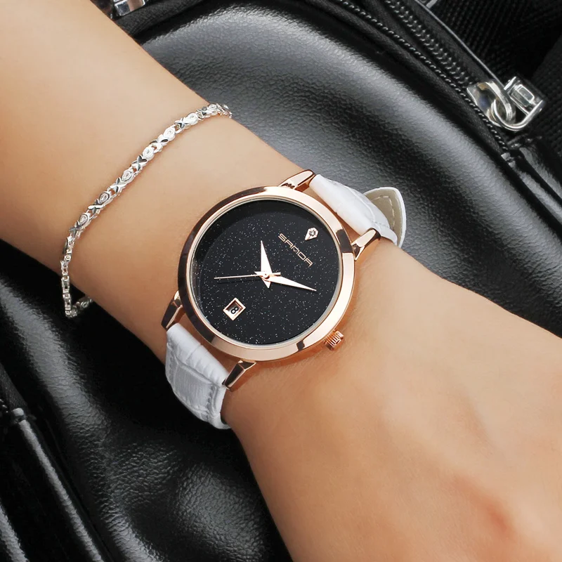 Tanie SANDA 2018 modne zegarki damskie zegarki damskie luksusowe marki zegarek kwarcowy kobiety zegar Relogio Feminino Montre Femme