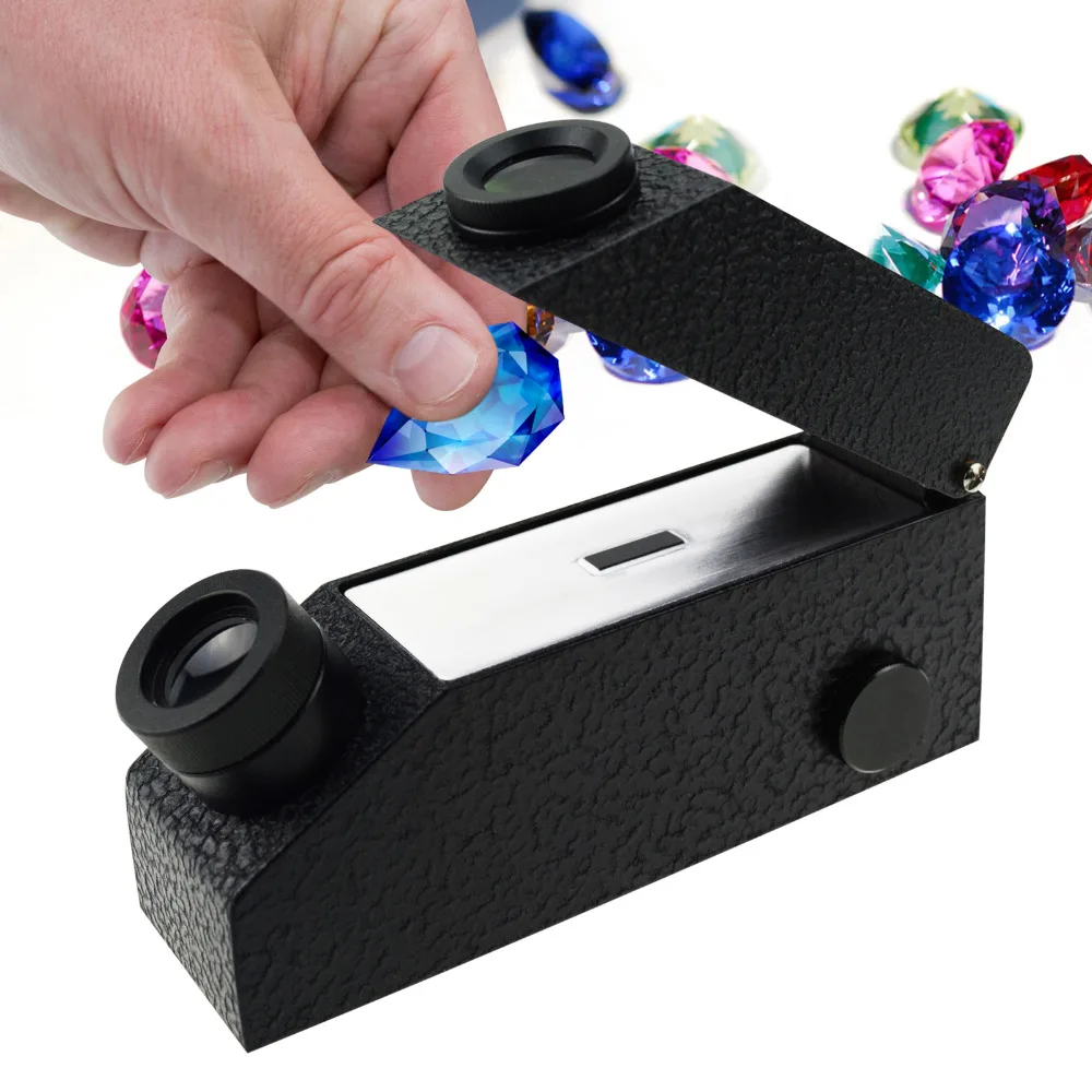 Gem Gemological Gemelogy Refractometer with Built in LED Light + RI Oil