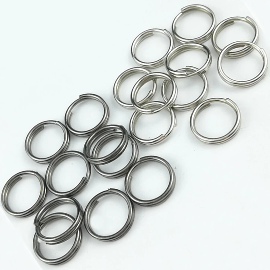 10PCS 10mm Diameter Split Key Ring Ultra Small Alloy Keychain Metal Wire  Circle Keyring J079