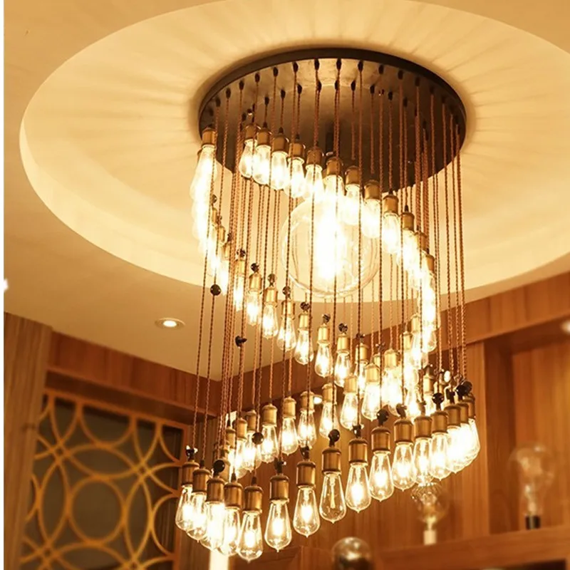 6PCS LED Edison Filament Light Bulbs Golden Art Lights ST64 Dimmable E27 B22 110V 220V 2W 4W 6W 8W 2700K 360 Degree Energy Lamps