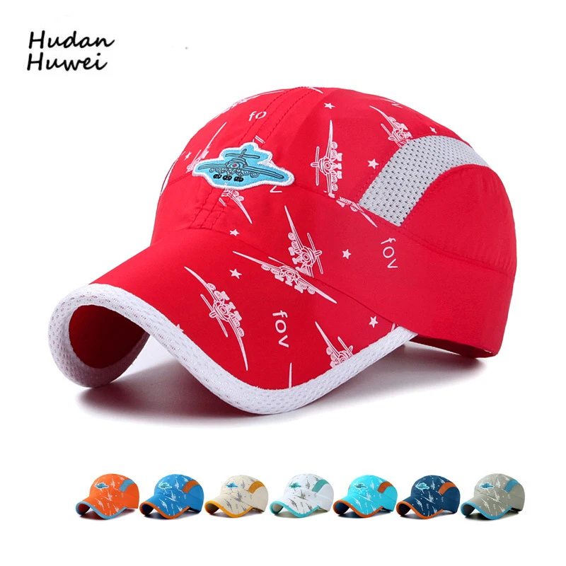 

Spring Summer Outdoor High-grade Quick Dry Mesh Caps for Children Boys Girls Fashion Baseball Caps Travel Beach Sunhat GH-534