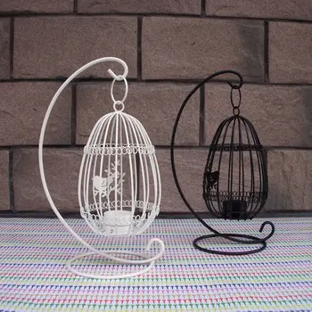 

Beautiful Birdcage Iron Candlestick Decorative Tealight Metal Candle Holders Creative Wedding Products Gifts Sconce