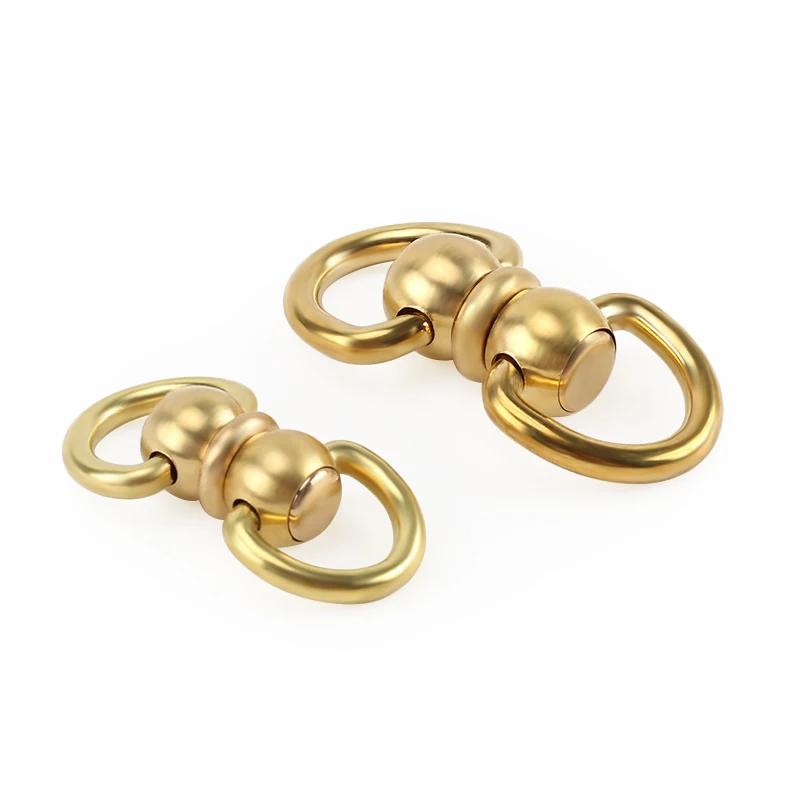 

3pcs/lot Vintage Brass Double Rotation Key Ring Outdoor Small Tool EDC Buckle