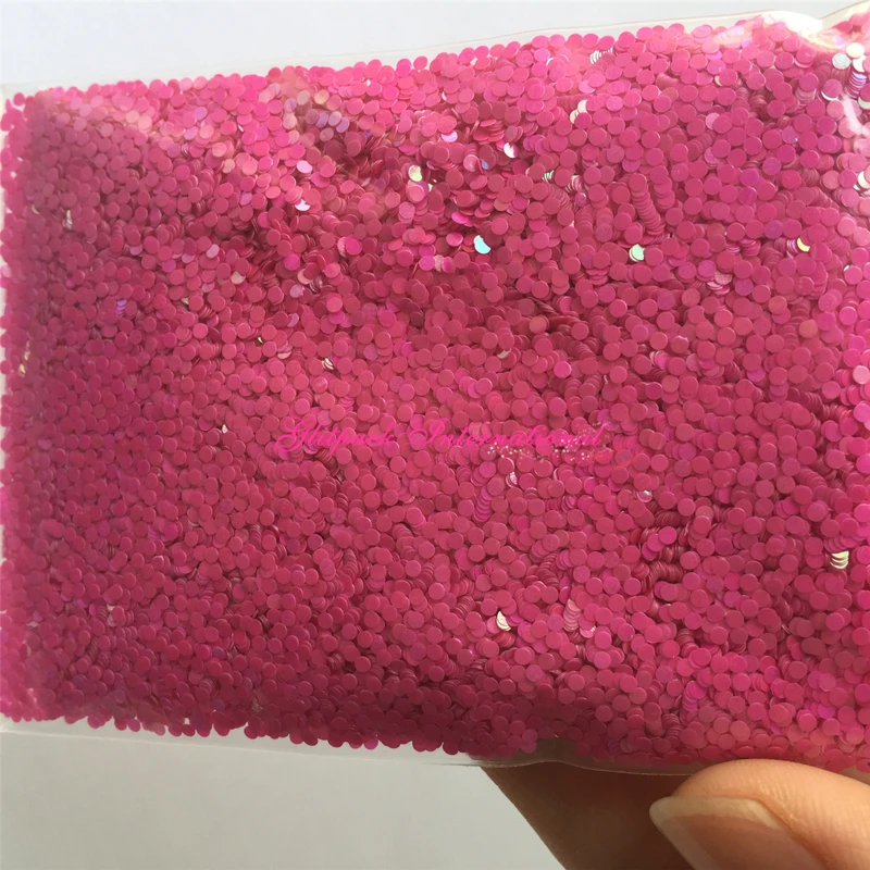 1mm rose round glitter