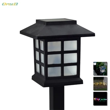 

2PCS No Wiring Abs Patio Solar Led Lawn Lights Lamps Built In 4V 80Ma Solar Panel For Yard Path