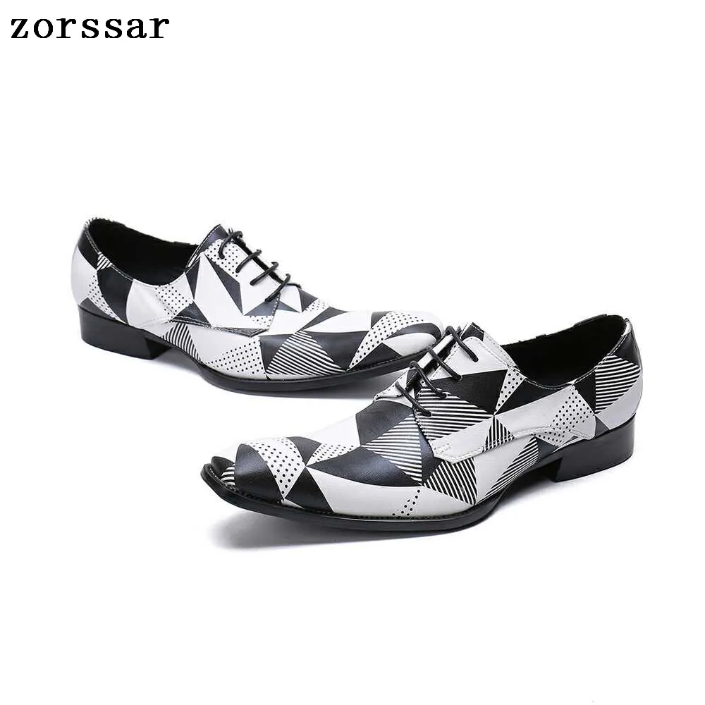 

Zorssar 2019 New Man Formal Dress Shoes Luxury Fashion Mens Wedding party Shoes Men Oxford Shoes pointed toe Big Size 37-46