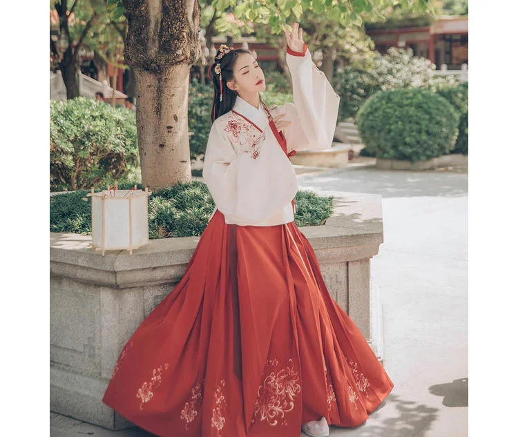 Костюм для китайских танцев красный Hanfu для женщин Традиционная сценическая одежда народное платье одежда для восточных выступлений карнавальный наряд DC2348