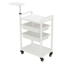 Elitzia ETST19 салон красоты прокатки тележка хранения Органайзер белая тележка с 4 ящиками