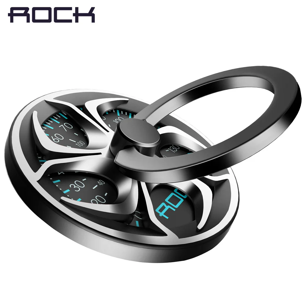 For iPhone/ Samsung/ XiaoMi Fidget Spinner Ring Holder, ROCK High Speed Hand Finger Spinner Ring Holder 360 Degree Metal Holder