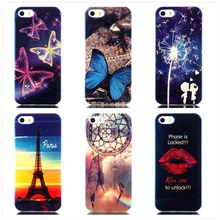 Cases For iPhone SE 5S Soft With Blue Light Super Slim TPU Gel Silicon Phone Case For Apple iPhone 5 5S 5G Back Cover Bags