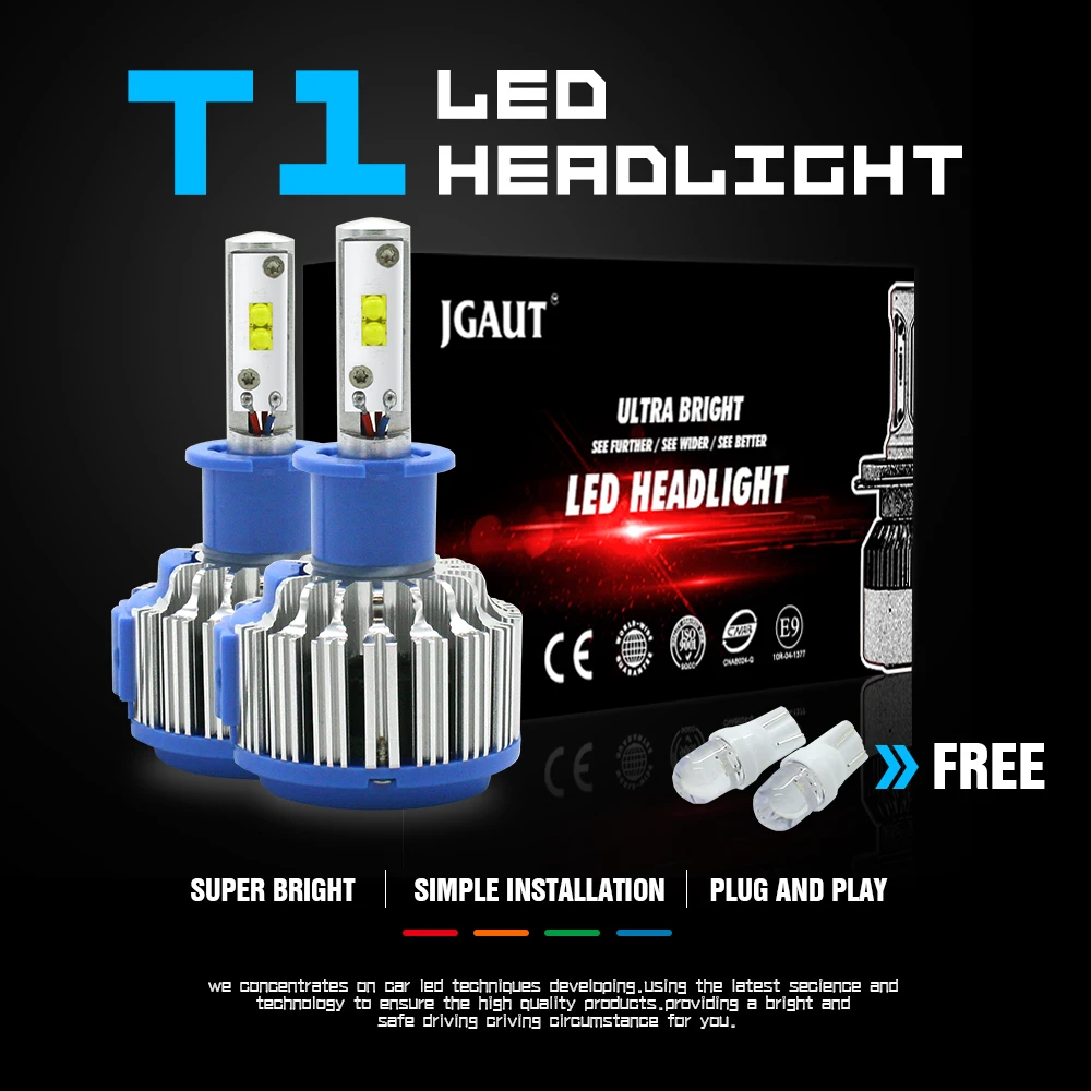 Modifygt T1 серия H4 led 70 Вт 7200LM 6000K 24v H1 H3 H7 H11 9005 HB3 HB4 9007 HB5 Автомобильные фары