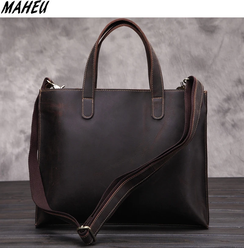 Crazy Horse Leather Women Handbag Vintage Genuine Leather Female Crazy Horse Leather Women Handbag Vintage Genuine Leather Female