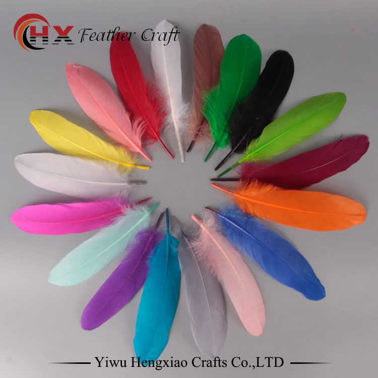 

Good quality feather 50pcs/lot Natural White goose feathers 15-20cm Decoration Wedding DIY colorful feather Material Accessories
