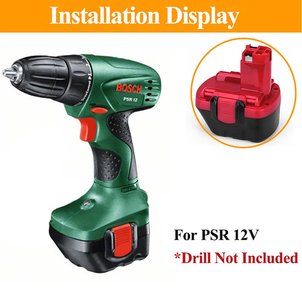 12 V 2000mAh Ni CD батарея для Bosch Drill BAT043 VE 2 GSB PSB BAT045 BTA120 26073 35430 GSR 12|Перезаряжаемые