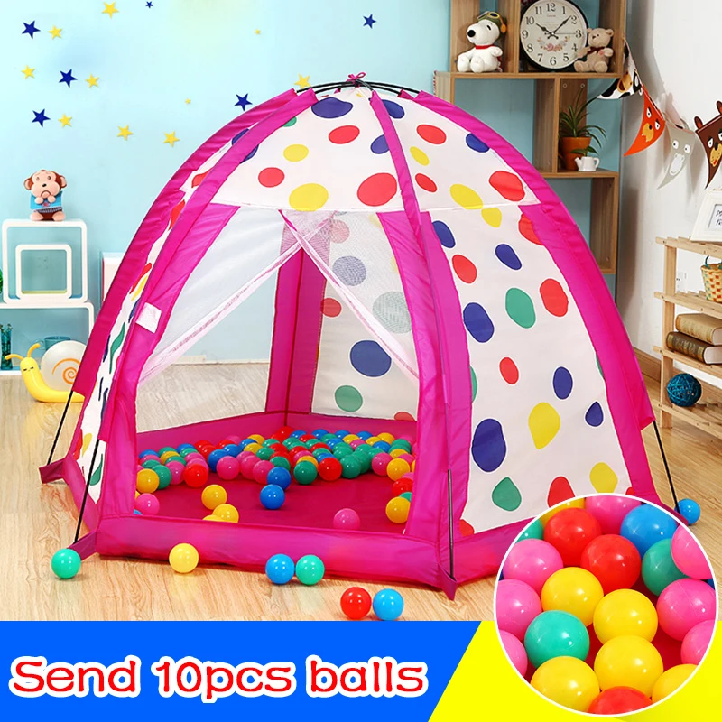 Cute Safe Polka Dot Baby Playpen Portable Toy Children Tents Outdoor