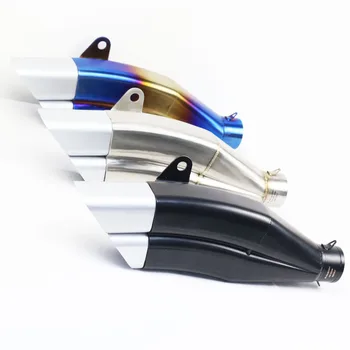 

2019 51mm Universal Motorcycle Exhaust Muffler Pipe Steel SC GP Racing Project Exhaust Black Blue Titanium Color ER6N ktm trk502