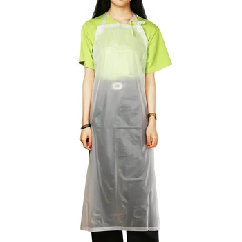 

PVC Transparent Apron Frosted Clear Waterproof Oil Resistance Apron Kitchen Cooking food processing Cooking Tools Unisex Apron