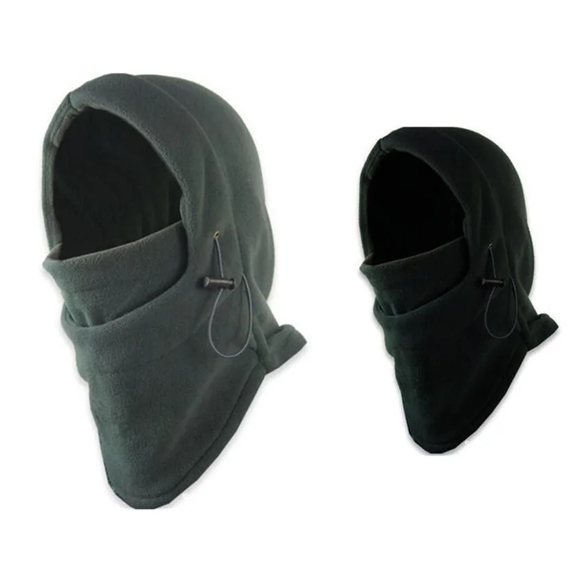 

Mens Multi Function Fleece Balaclava Snood Hood Neck Warmer Scarf Face Mask Winter SWAT Game CS Airsoft Paintball Hiking Hat Cap