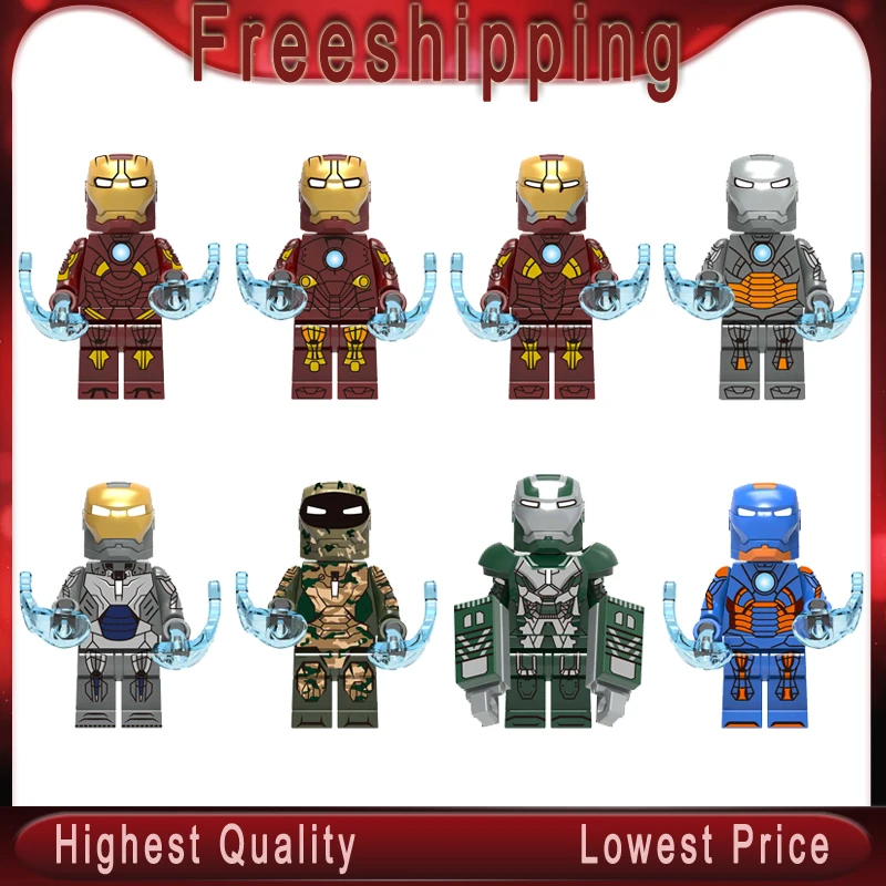 

Building Blocks Super Heroes Iron Man Mark9 Mark10 Mark11 Mark12 Mark13 Mark23 Mark26 Mark27 Figures Children Model Toys X0255