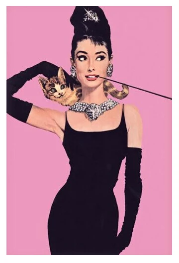 

Audrey Hepburn Pink Back Luxary Canvas Poster Home Decoration Fashion Custom Fashion Poster Print Wall Art Fabric