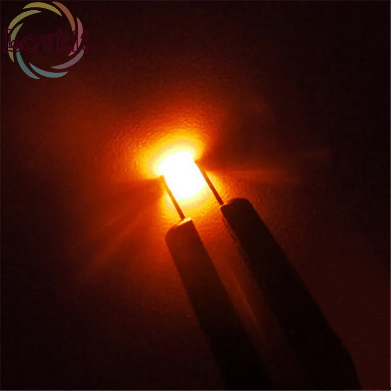100 шт. 0805 SMD/SMT чип оранжевый/Янтарный светодиод 600 610nm ультра яркий светильник