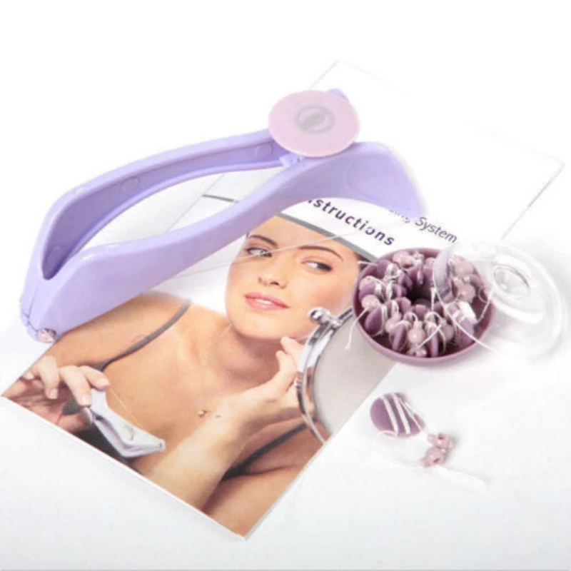 

Useful Facial Care Tools Makeup Beauty Body Hair Epilator Threader Tools Facial Neck Hair Removal Tools Portable