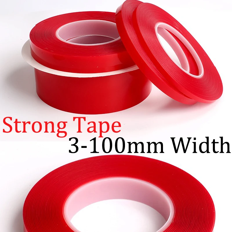 

Strong (0.5mm Thick), 3mm-50mm *10M Choose Acrylic Adhesive Double Sided Tape for iphone Battery Phone Display Lens LCD Screen