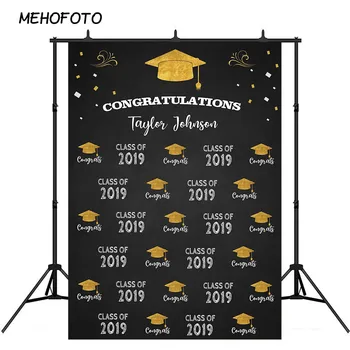 

MEHOFOTO Class of 2019 Photography Backdrops Blackboard Graduation Party Photo Booth Background Grad Prom Decorations Backdrop
