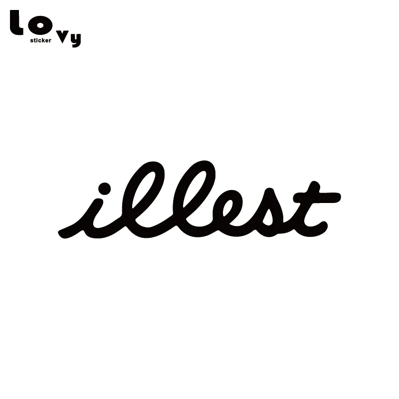 

Illest Style Vinyl Car Sticker Creative English Words Car Decal for Car Window Body Decoration CA0951