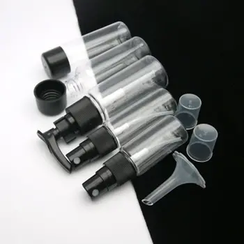 

New Fashion 7Pcs/Set Portable Transparent Plasic Travel Kit Make Up Spray Bottle Refillable Bottles Cosmetic Bottles Accessories