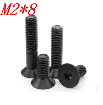 

500pcs/lot DIN7991 Grade 10.9 M2*8 M2 x 8 flat hex socket countersunk head screw