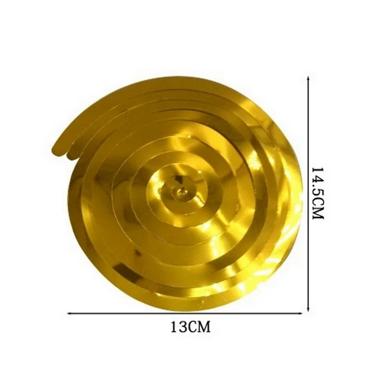 6 шт./упак. спираль Пластик украшения вечерние макет сцены гирлянда Свадебные украшения завитки из фольги баннер для вечеринки в честь Дня рождения поставки
