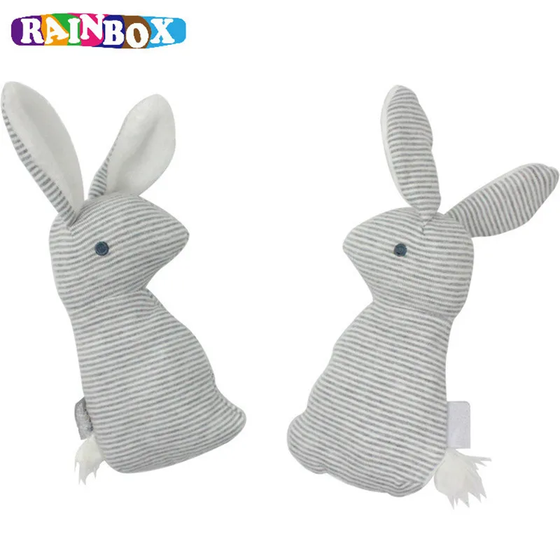 RAINBOX Baby Rattle font b Toys b font BB Sound Lovely Rabbit Kids Stuffed Appease font