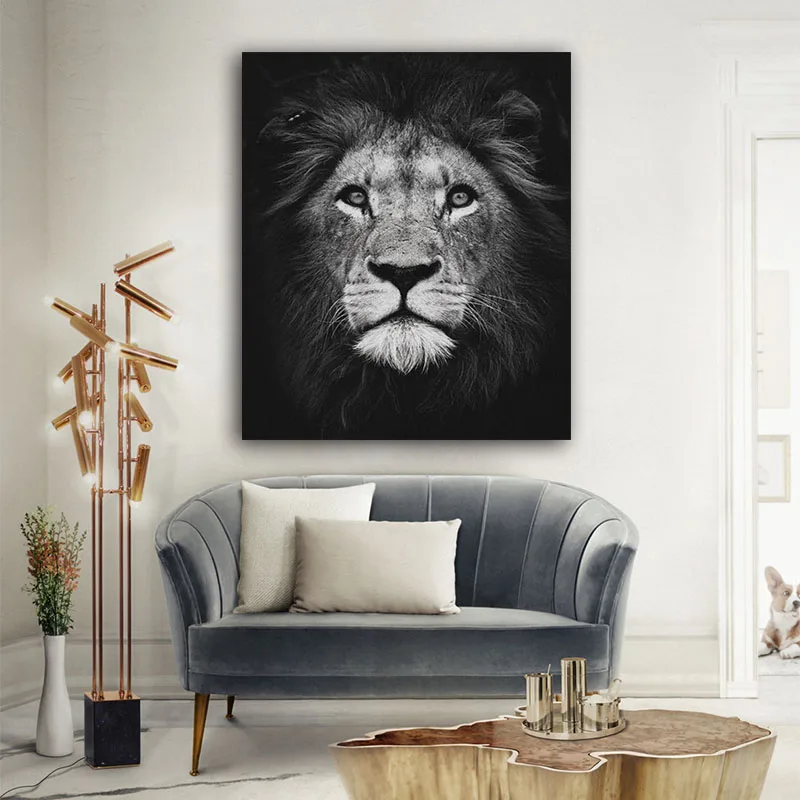 DIY colorings pictures by numbers with lion picture drawing painting by numbers framed Home