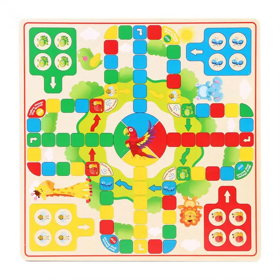 Kids Toys Wooden Colorful Chinese Checkers Family Game Set Western Publishing Smooth Aeroplane Chess Chinese Learning Toys