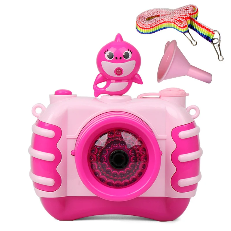 

Children blow bubbles Electricity Fully automatic Toys machine Camera Shark