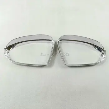 

For 2017 Volkswagen VW Passat B8 2018 Auto Side Rear View Rearview Mirror Rain Caps Cover Trims ABS Chrome Car Styling Accessory