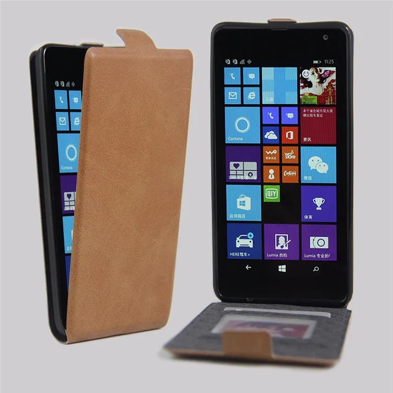 For Lumia 535 Case Luxury Wallet PU Leather Back Cover Case For Microsoft Nokia Lumia 535 Case Flip Phone Protective Bag Skin (35)