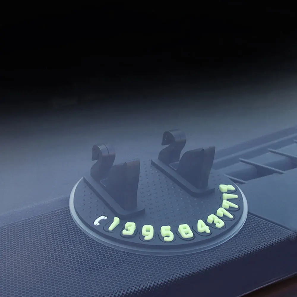 Приборная панель для автомобиля кронштейн многоцелевой нескользящий коврик временный стоп держатель телефона номер временный стоп знак Универсальный
